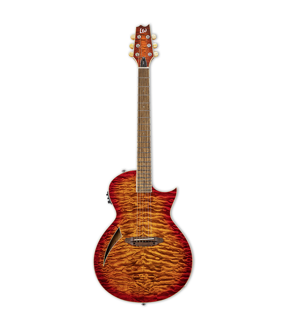 ESP - LTL6QMTEB LTD TL6 Thinline Acoustic Guitar Series