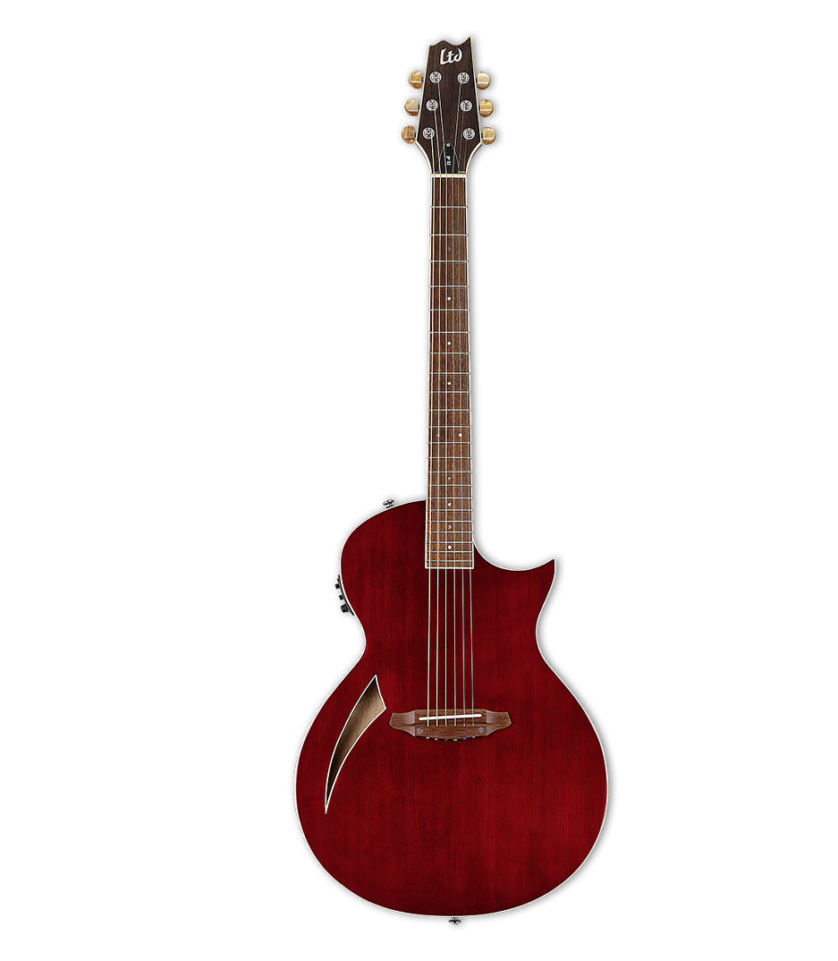 buy esp ltl6wr ltd tl 6 thinline acoustic guitar wine red