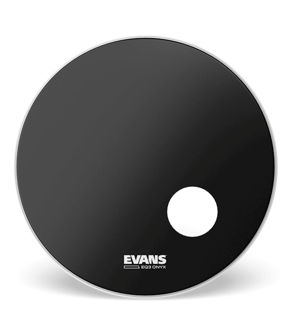 buy evans bd22ronx bass drumhead onyx resonant 1 play size