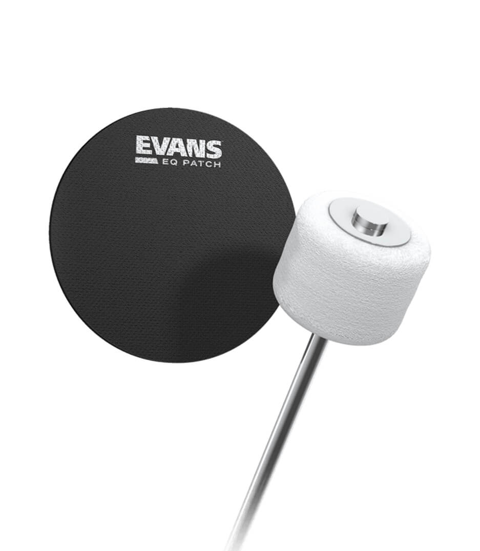 EVANS - EQPB1 Single Black Plastic Bass Drum Head Protecti