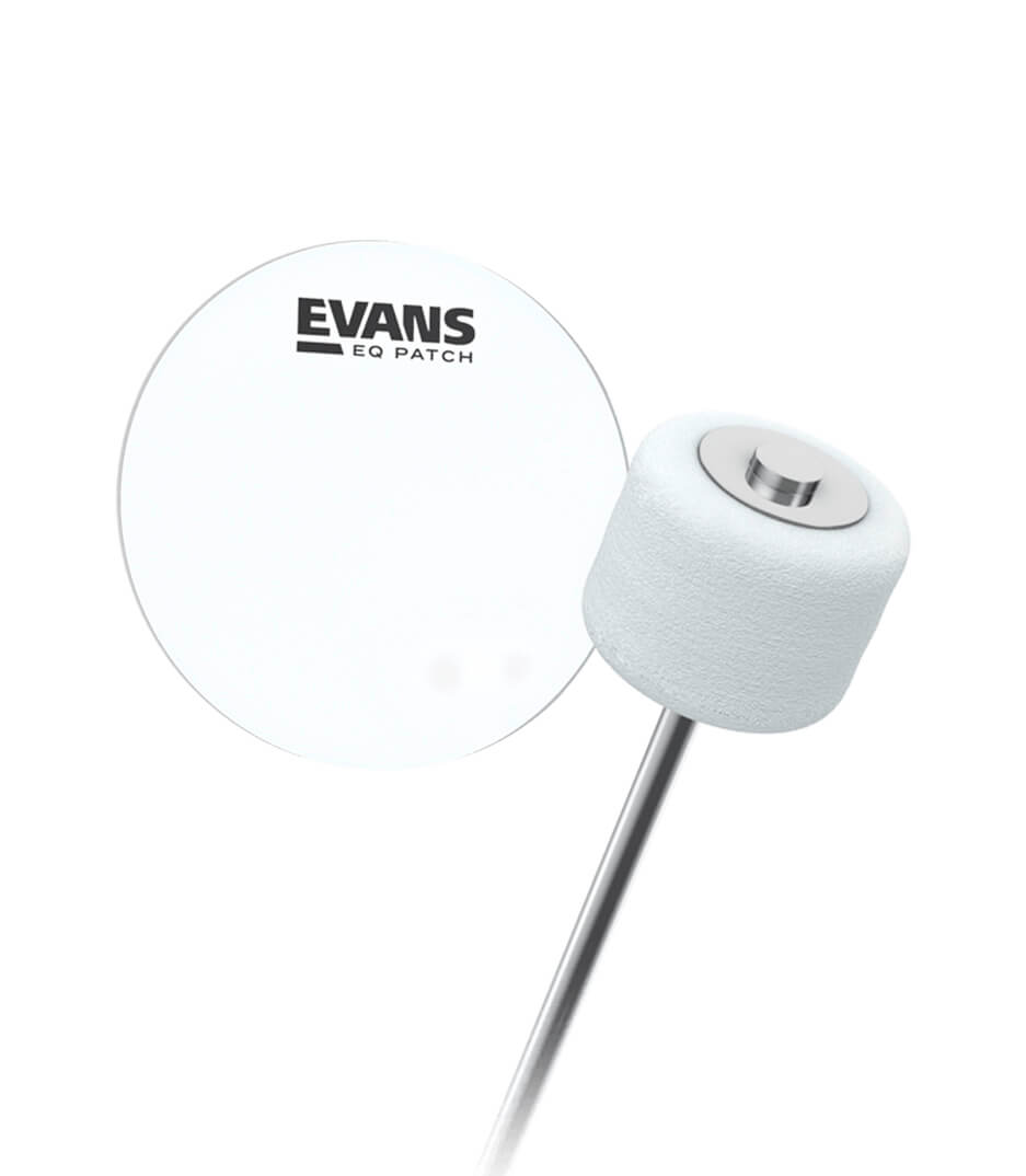 EVANS - EQPC1 Single Clear Plastic Bass Drum Head Protecti
