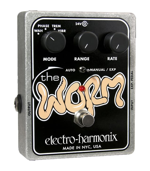 buy electroharmonix worm analog wah phaser vibrato tremolo pedal