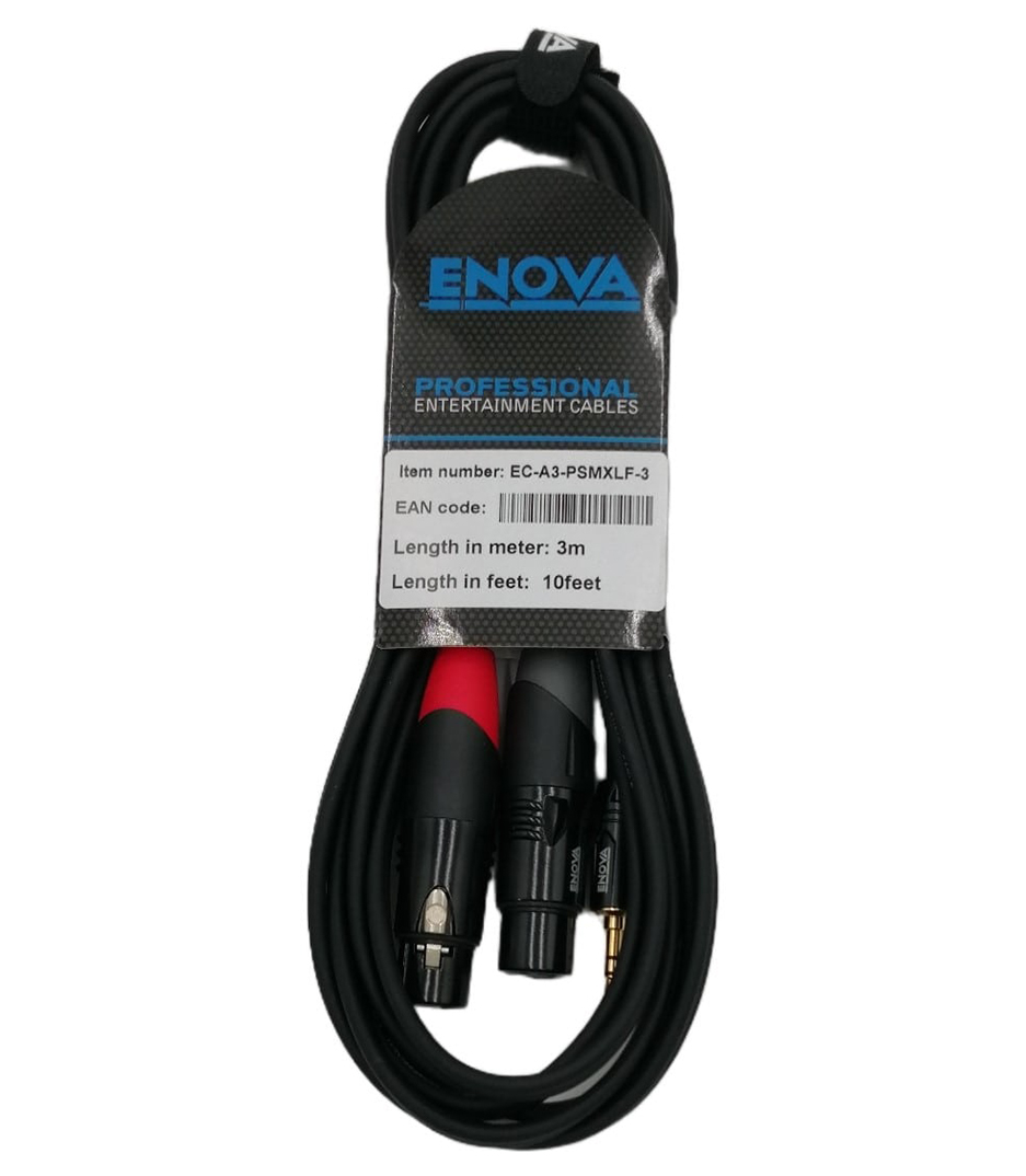 buy enova ec a3 psmxlf 3 3 meter jack 3.5mm 3pole  xlr male