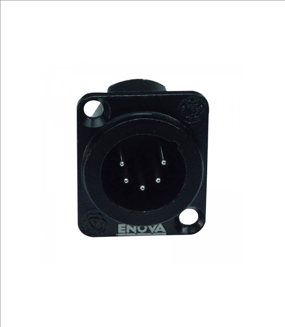 buy enova xl15mb xlr chassis connector male 5 pin black meta