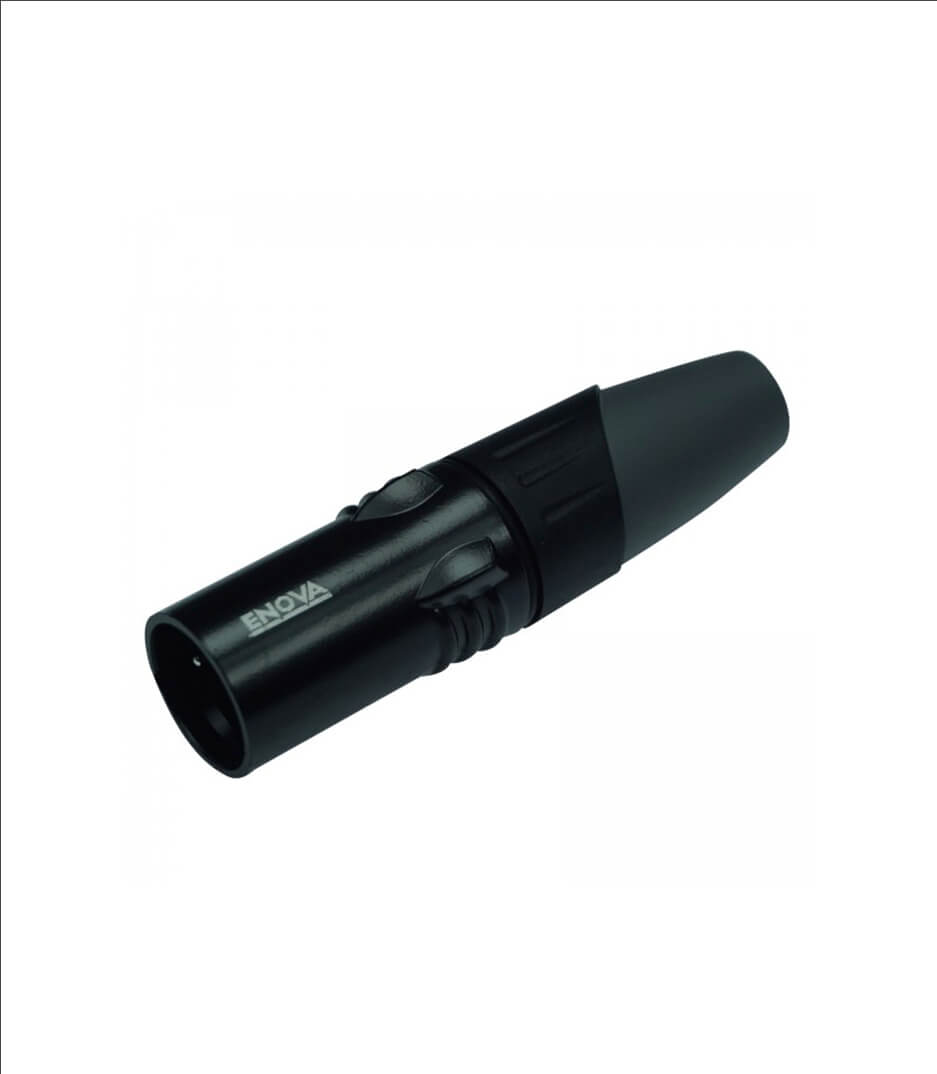 buy enova xl25mb xlr cable connector male 5 pin black metal 