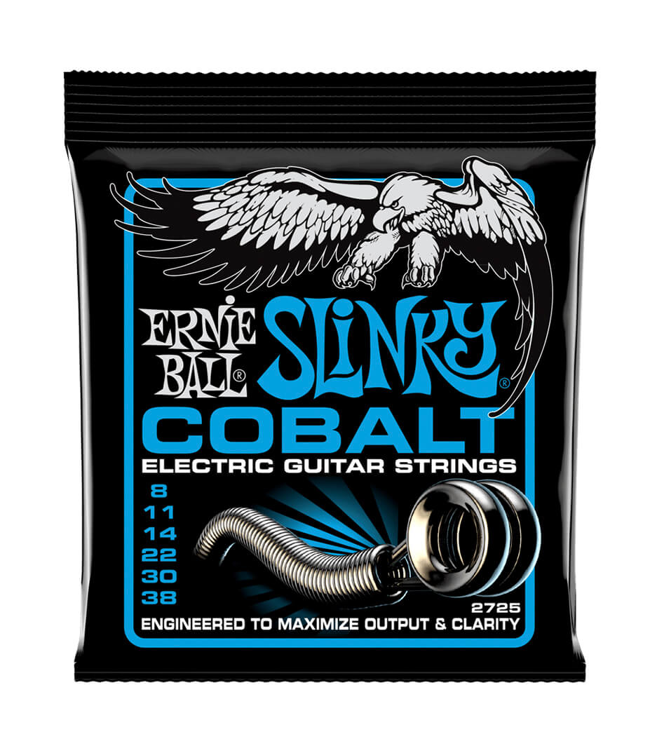 Ernie Ball - 2725 Electric Guitar Strings Slinky Cobalt 0.8  38