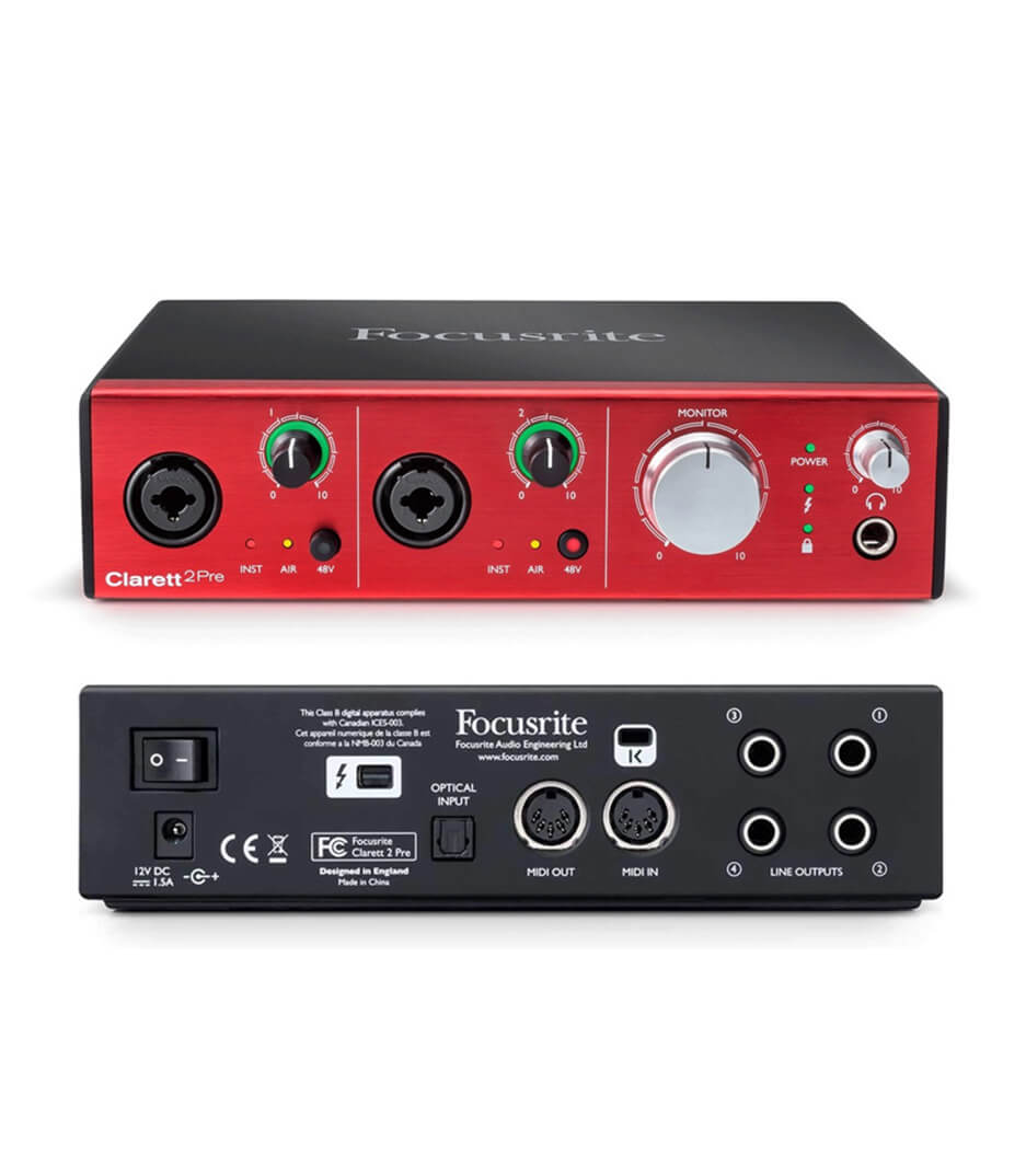 Focusrite - Clarett+ 2Pre - Melody House Musical Instruments