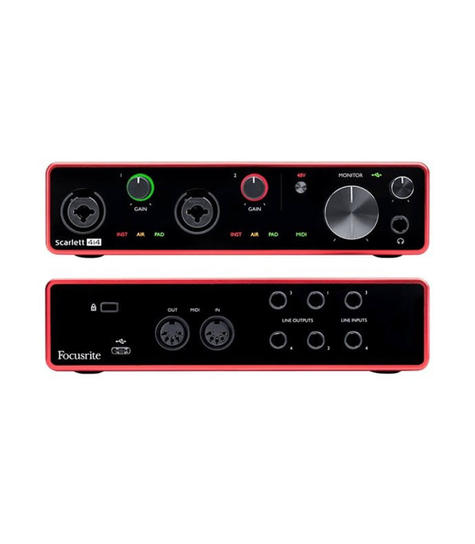 Scarlett 4i4 3rd Gen 4in 4 Out Desktop USB Audio I - Scarlett 4i4 3rd Gen - Melody House Dubai, UAE