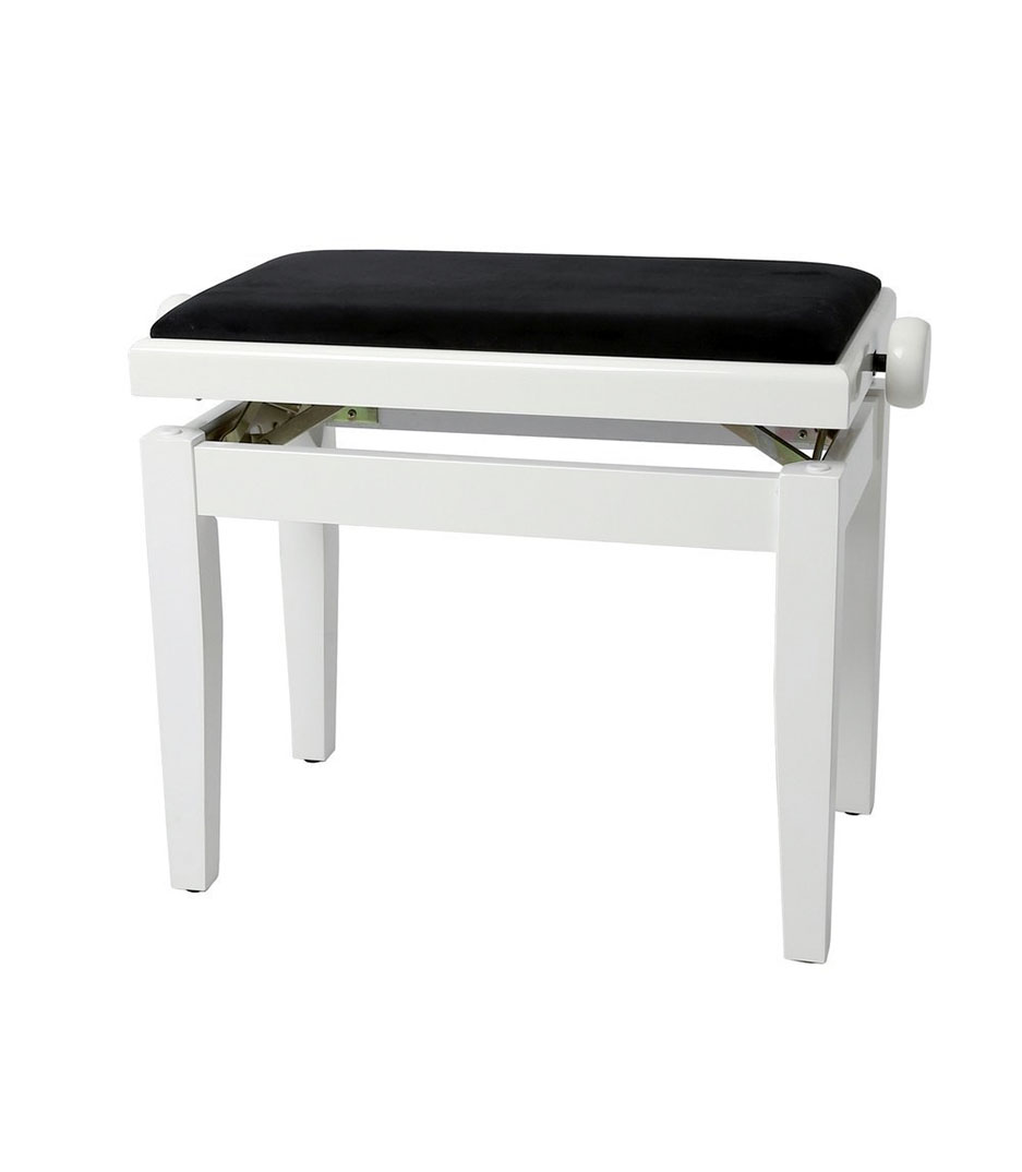 buy gewa piano bench deluxe white high gloss