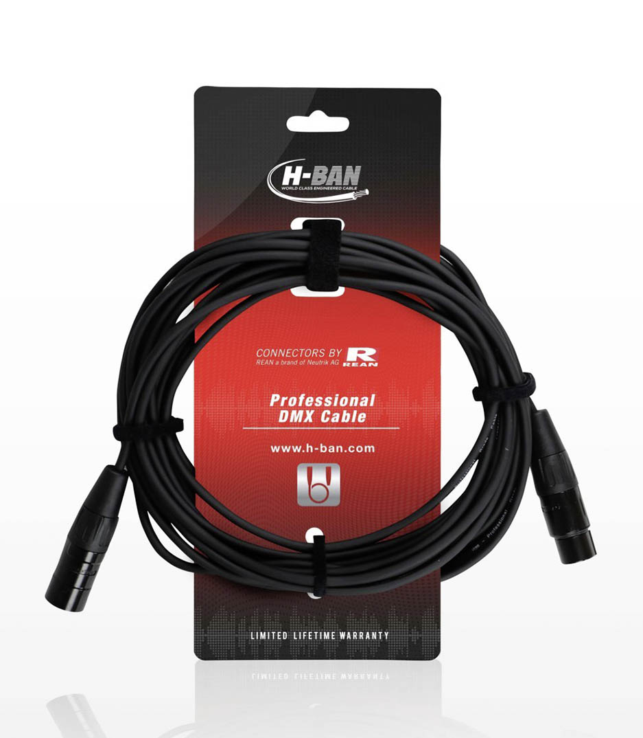 buy hban dmx cable xlrf xlrm 3pin 10m