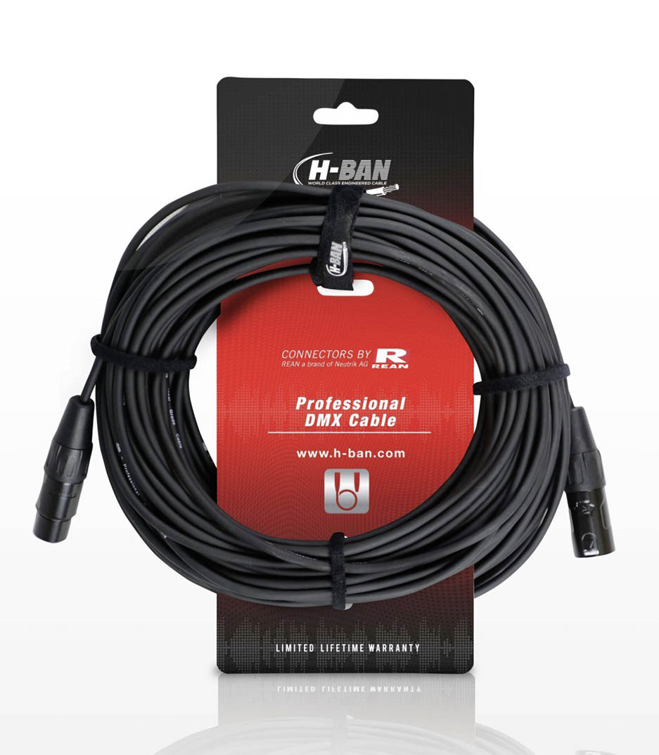 H-BAN - DMX Cable XLRF XLRM 3PIN 30M