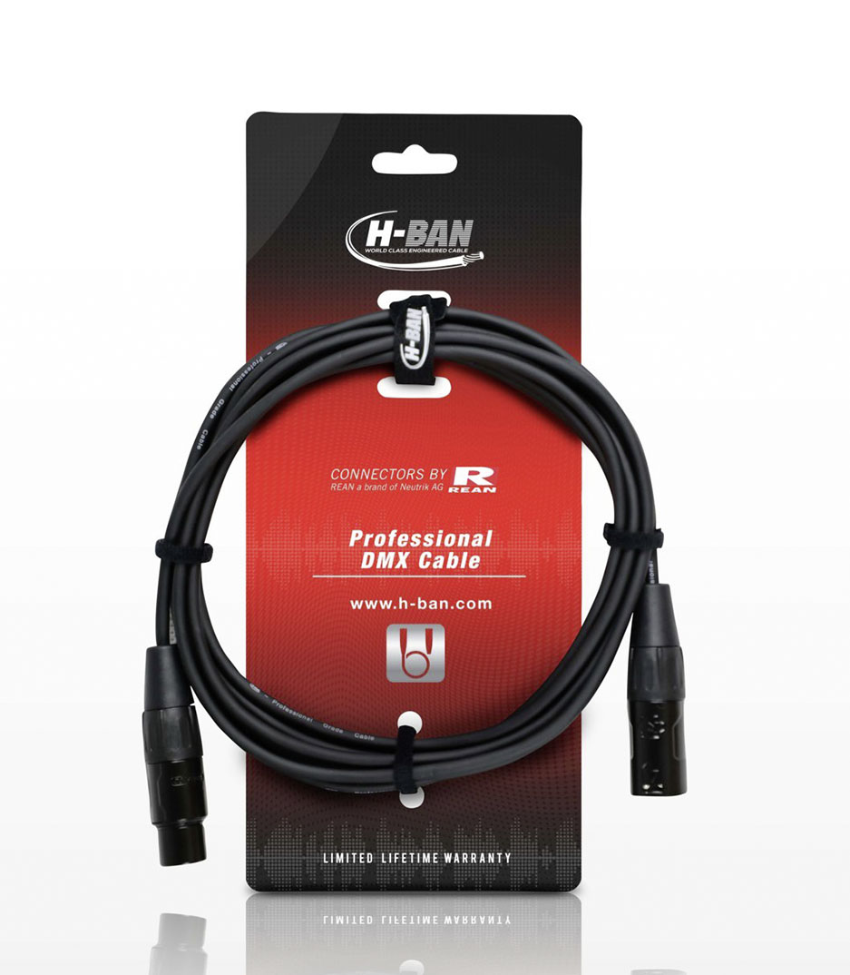 buy hban dmx cable xlrf xlrm 3pin 3m