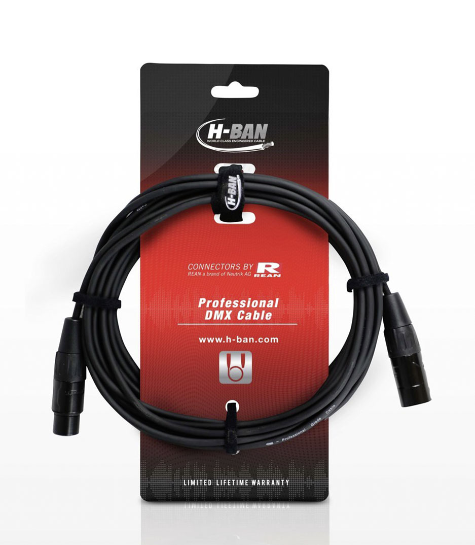 buy hban dmx cable xlrf xlrm 3pin 7.5m