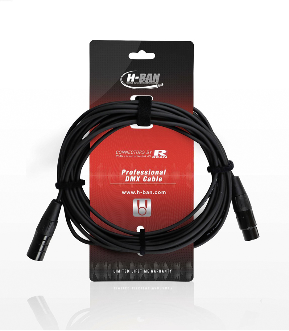 H-BAN - DMX Cable XLRF XLRM 5PIN 10M