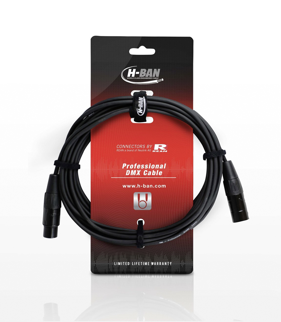 H-BAN - DMX Cable XLRF XLRM 5PIN 75M