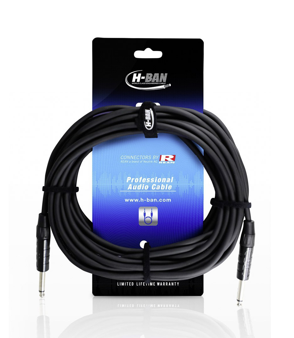 H-BAN - Guitar Cable 1 4 Mono 10M