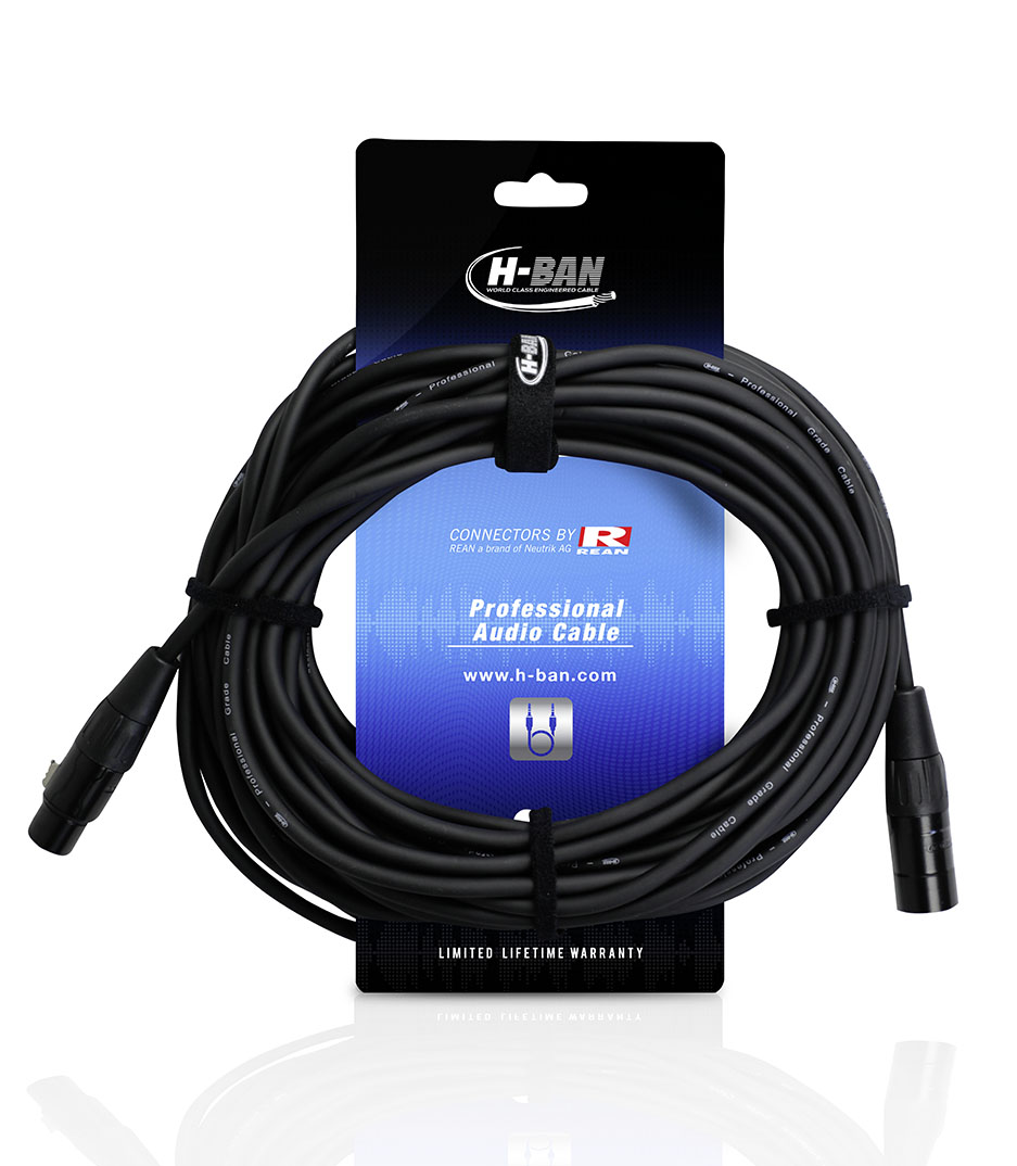 buy hban microphone cable xlrf xlrm 15m