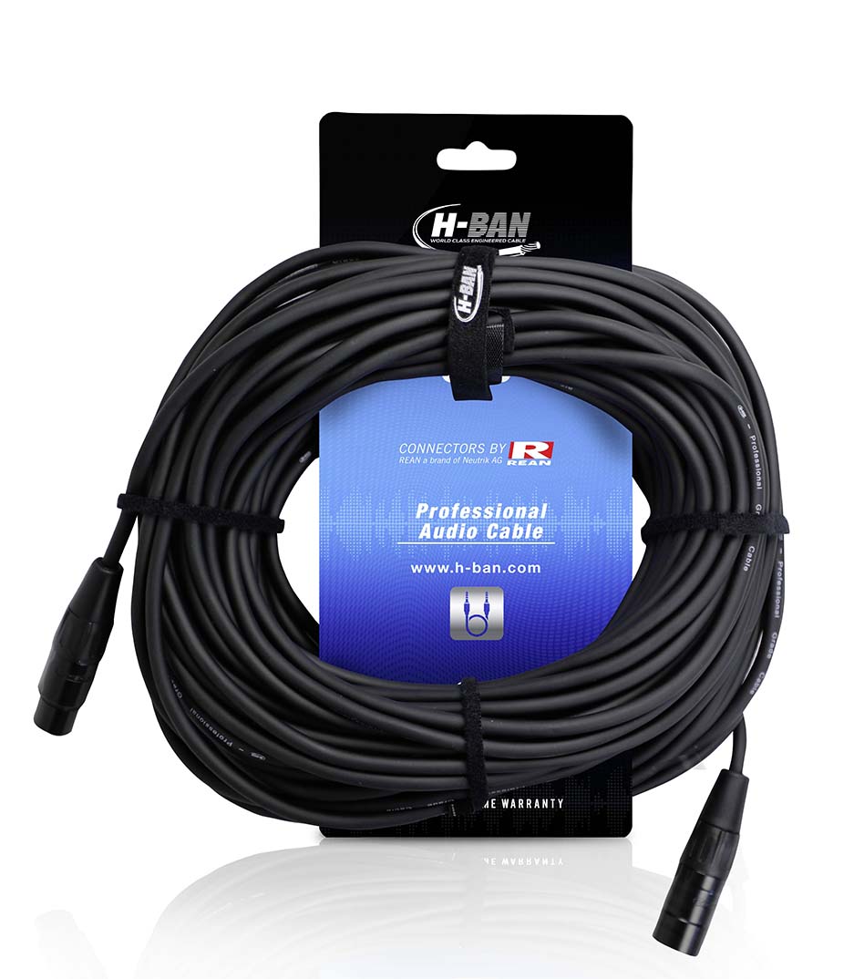 buy hban microphone cable xlrf xlrm 30m