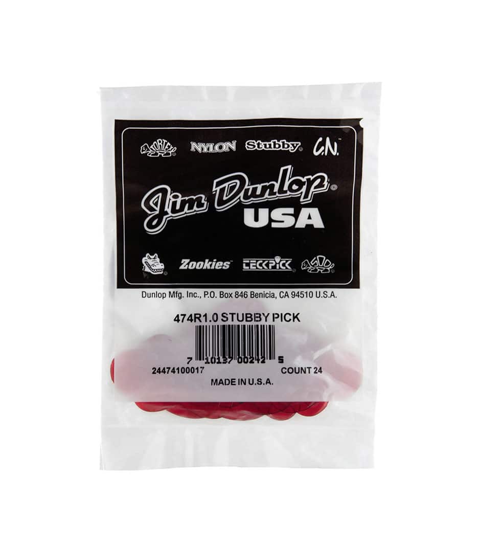 JAZZ STUBBY PICK 10mm 24 bag - 474R1.0 - Melody House Dubai, UAE