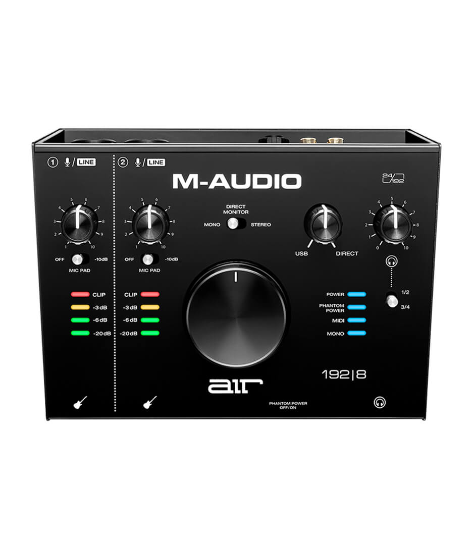 M-Audio - AIR192X8 2 In 4 Out USB Audio MIDI IO w 2 Mic Ins