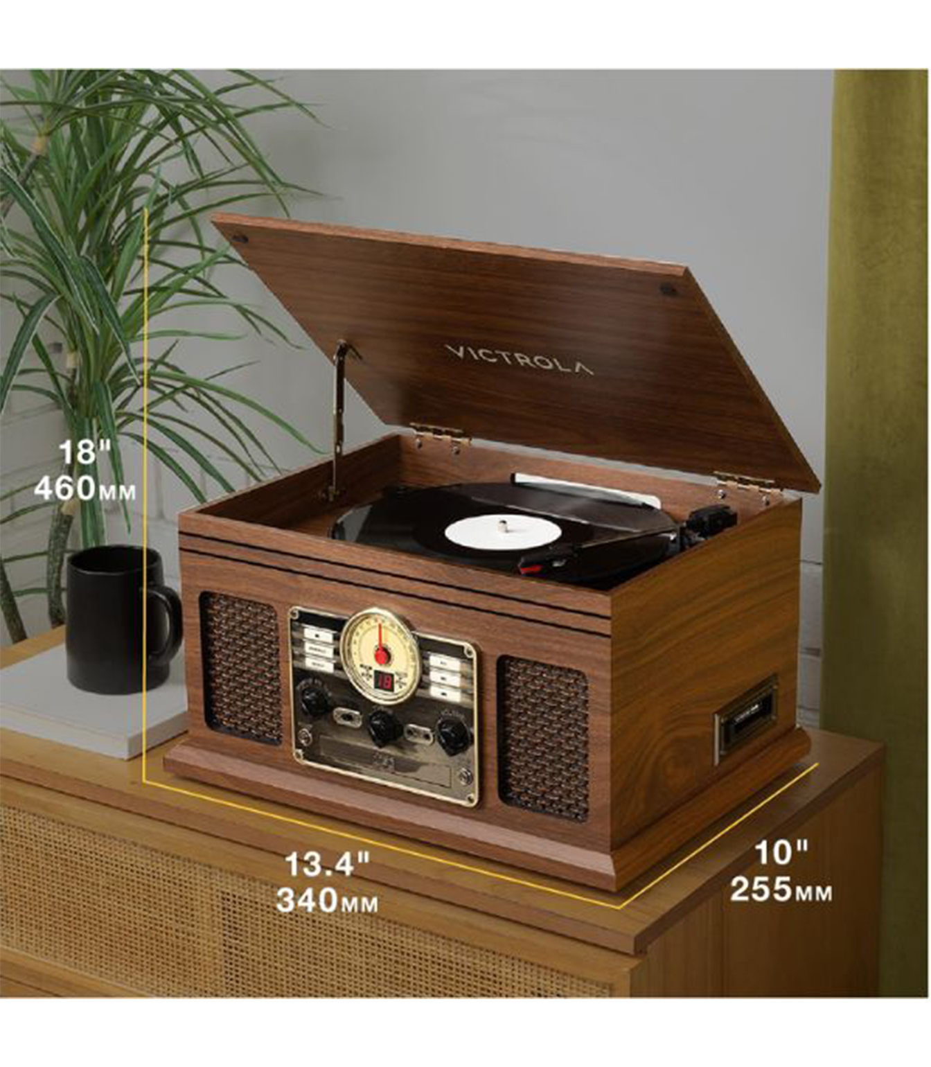 VTA 200B WLN Echo Audio Frankie Bluetooth Turntabl - VTA-200B-WLN - Melody House Dubai, UAE