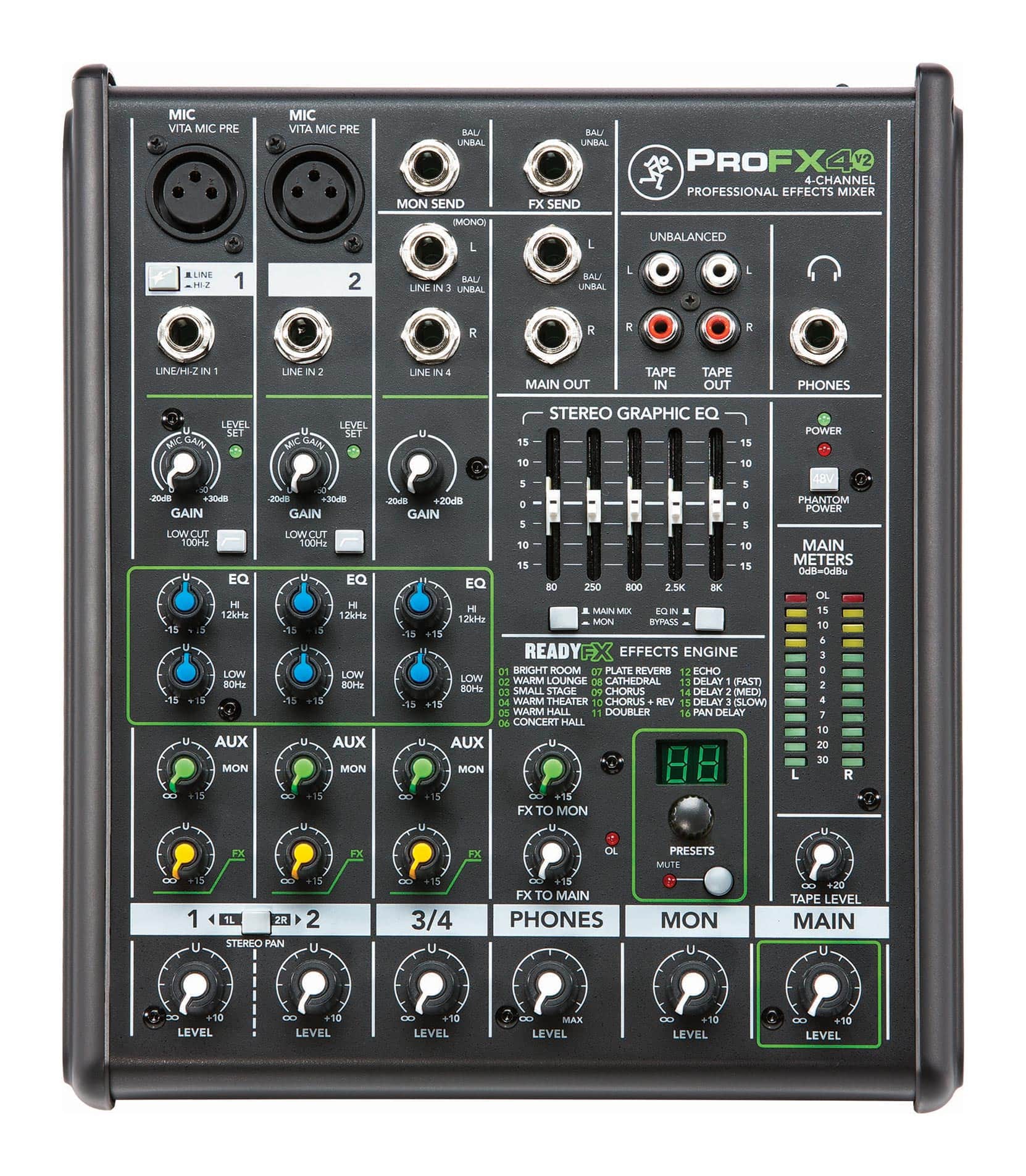 buy mackie openbox profx4v2 4 channel professional effects mi