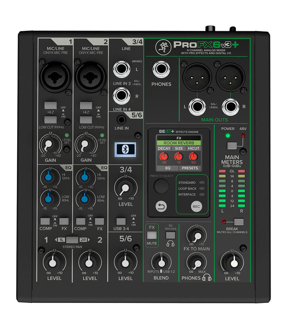 buy mackie profx6v3 6 channel analog mixer with enha