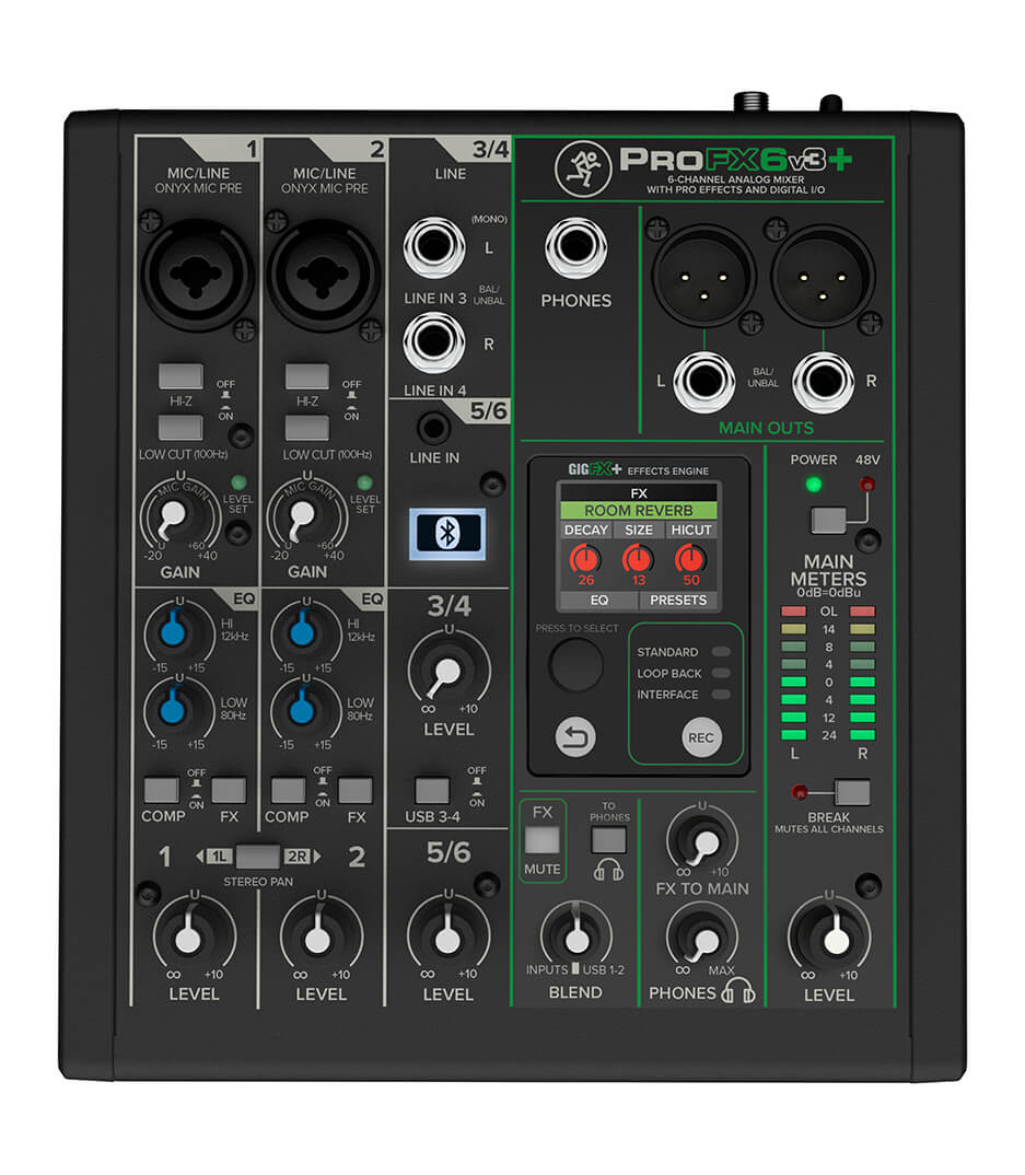 Mackie - ProFX6v3 6 Channel Analog Mixer with Enha