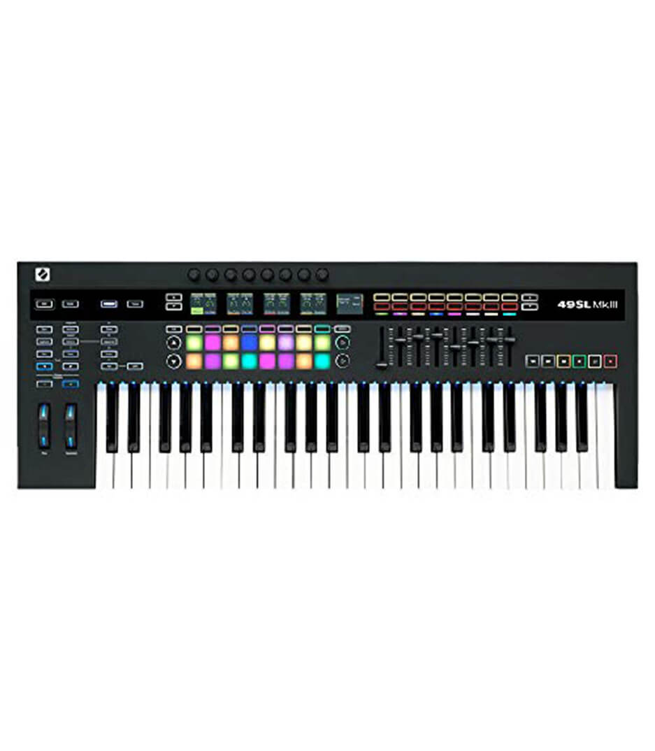 buy novation 49sl mkiii 49 key midi controller keyboard with 16