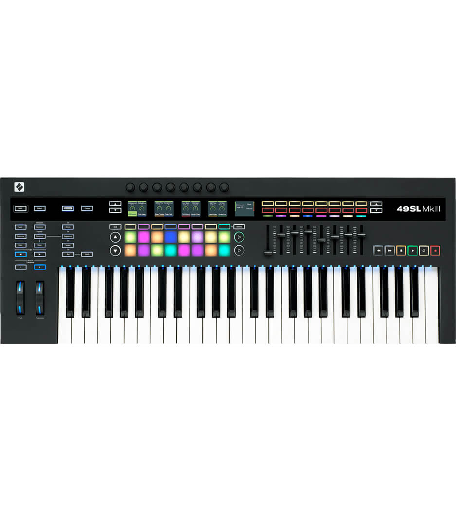 Novation - 49SL MkIII 49 Key MIDI Controller Keyboard with 16