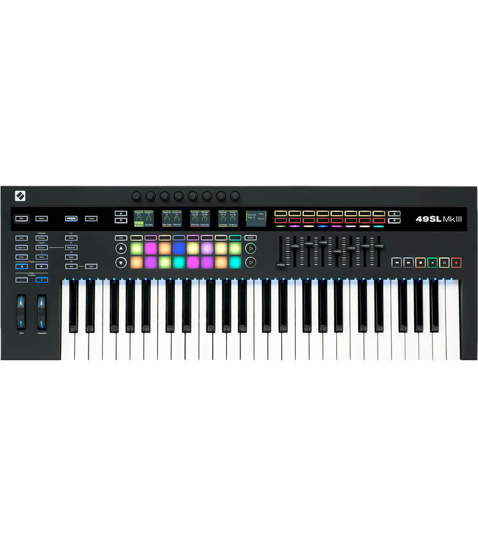 buy novation 49sl mkiii 49 key midi controller keyboard with 16