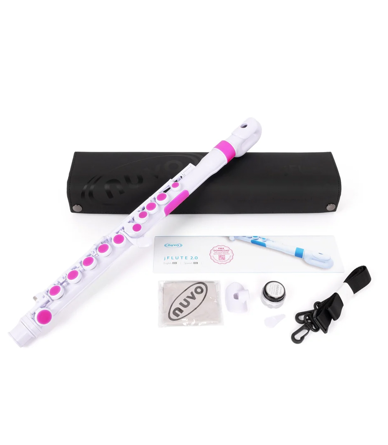 N220JFPK jFlute White Pink - N220JFPK - Melody House Dubai, UAE