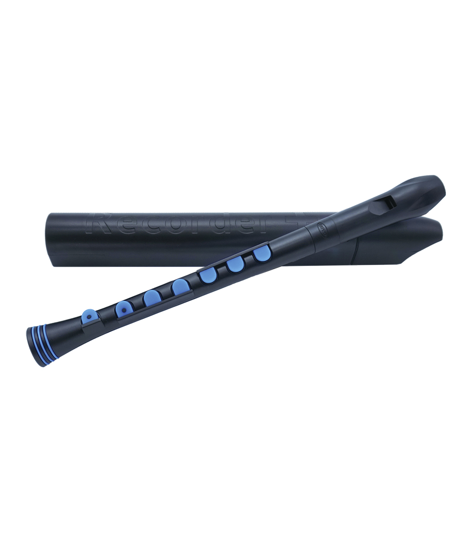 buy nuvo nuvo n320 descant recorder in black with blue tri