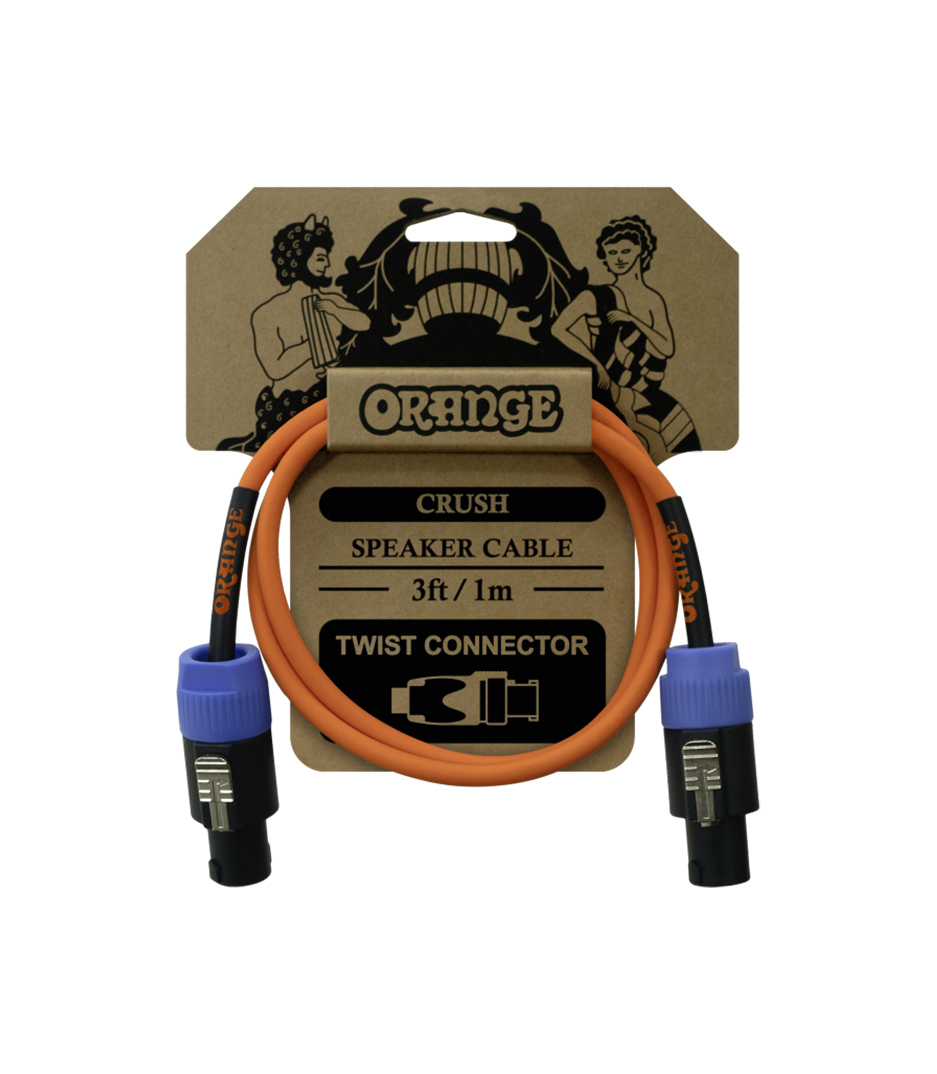 buy orange crush 3ft speaker cable speakon to speakon