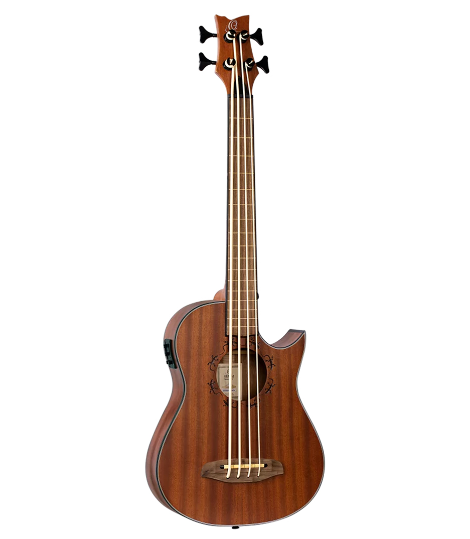 buy ortega lizzy pro long scale ukebass mahogany back top wi