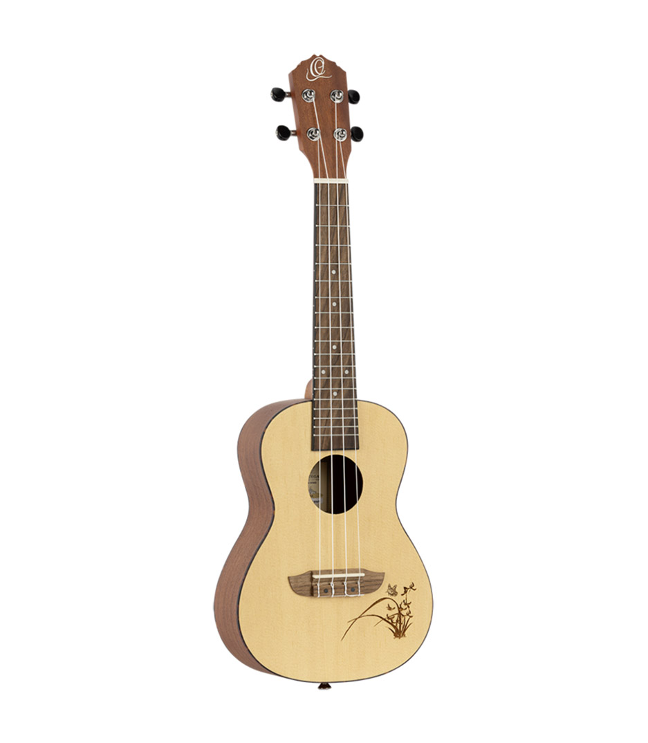 buy ortega ru5 bon fire ukulele concert size mahogany back sp