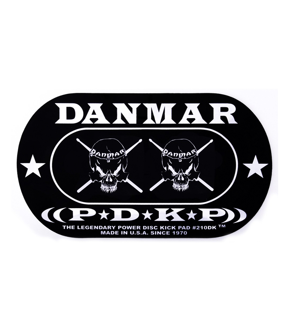 buy danmar double kick bass drum impact pad skull