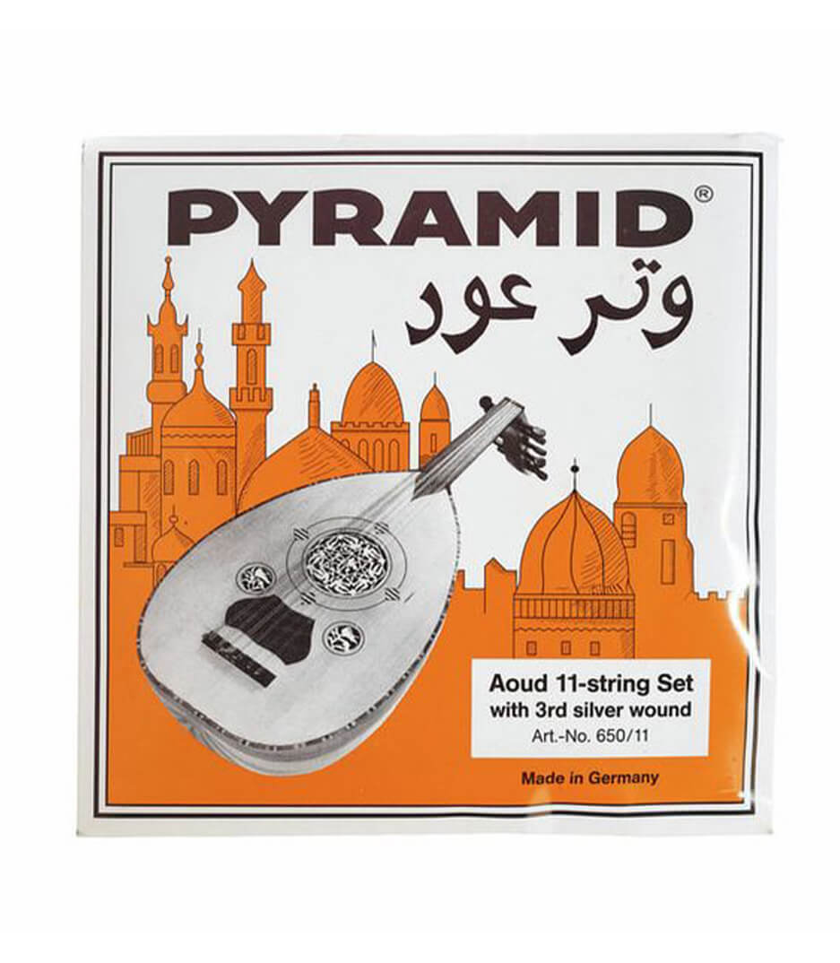 buy pyramid 652.11 oud strings 11 string set with 3rd silver