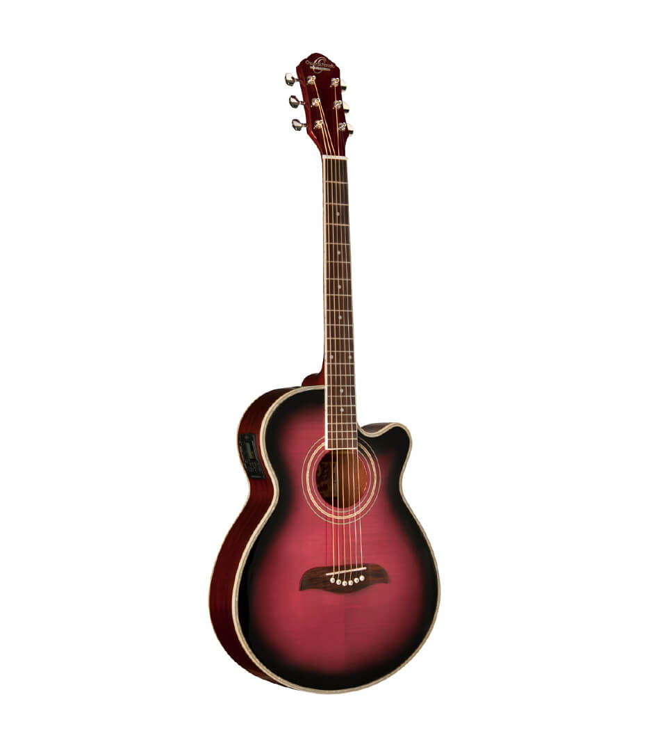 buy oscarschmidt og10ceftpb guitar acoustic flame top