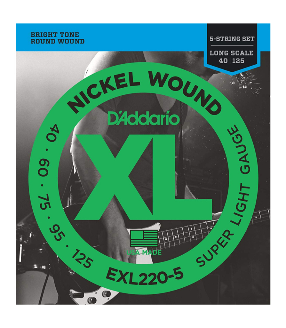 buy d'addario exl220 5set bass xl 40 125 long 5str