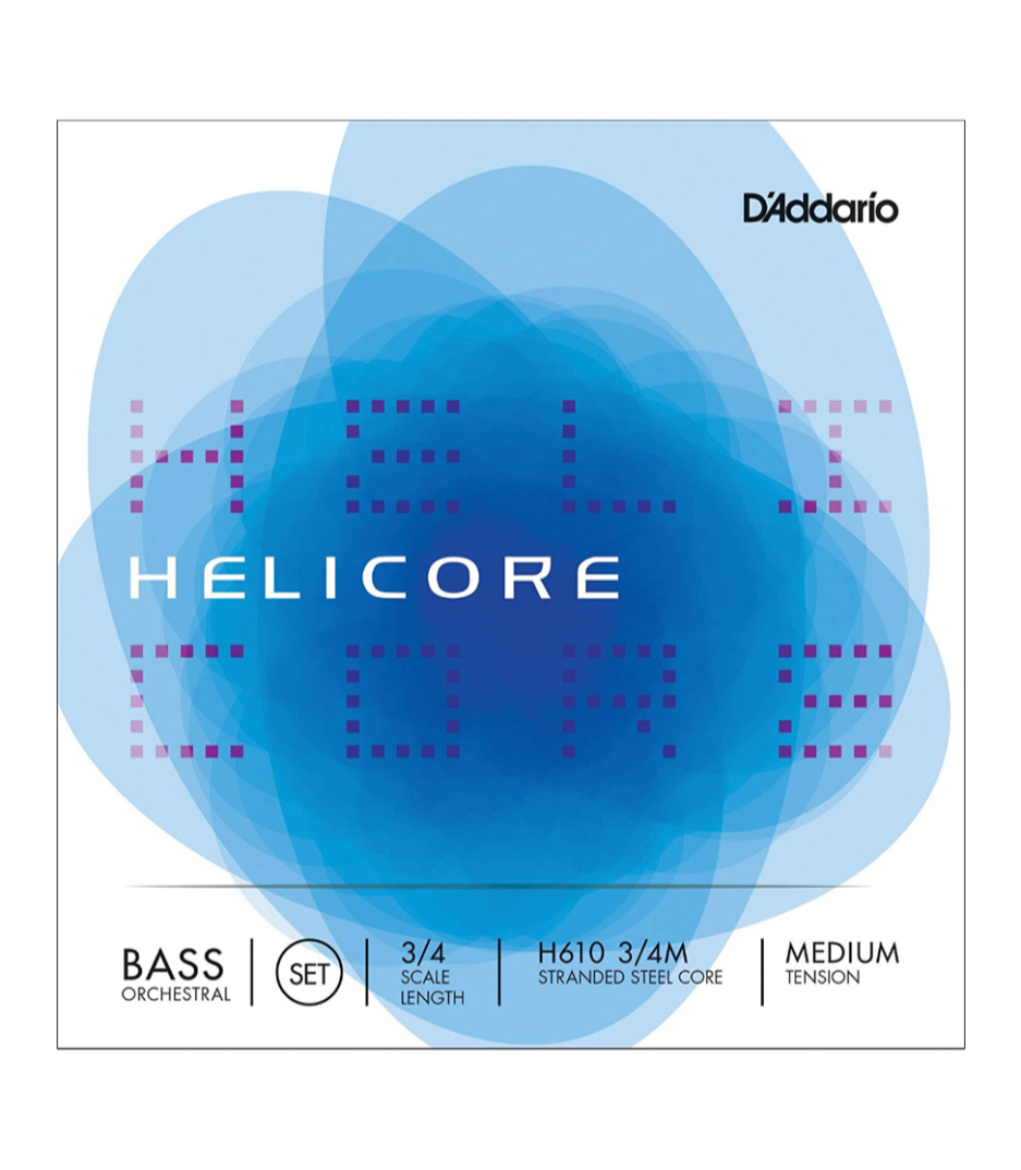 D'Addario - HELIC ORCH BASS SET 3 4 MED