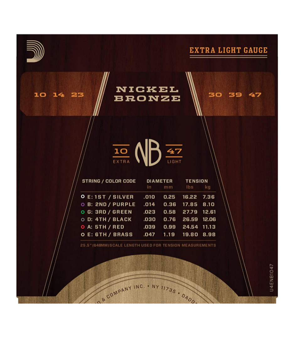 D'Addario - NB1047 - Melody House Musical Instruments