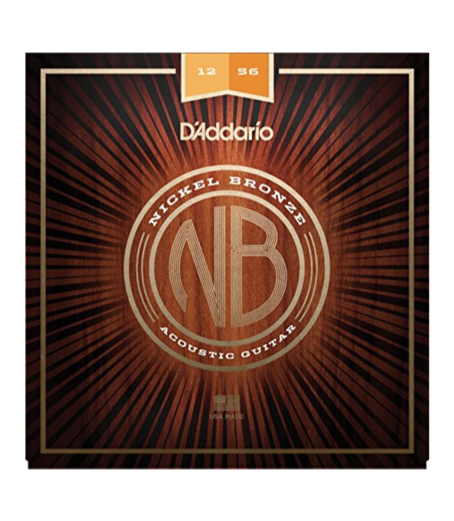 D'Addario - Nickel Bronze Acoustic Guitar Strings 12 56