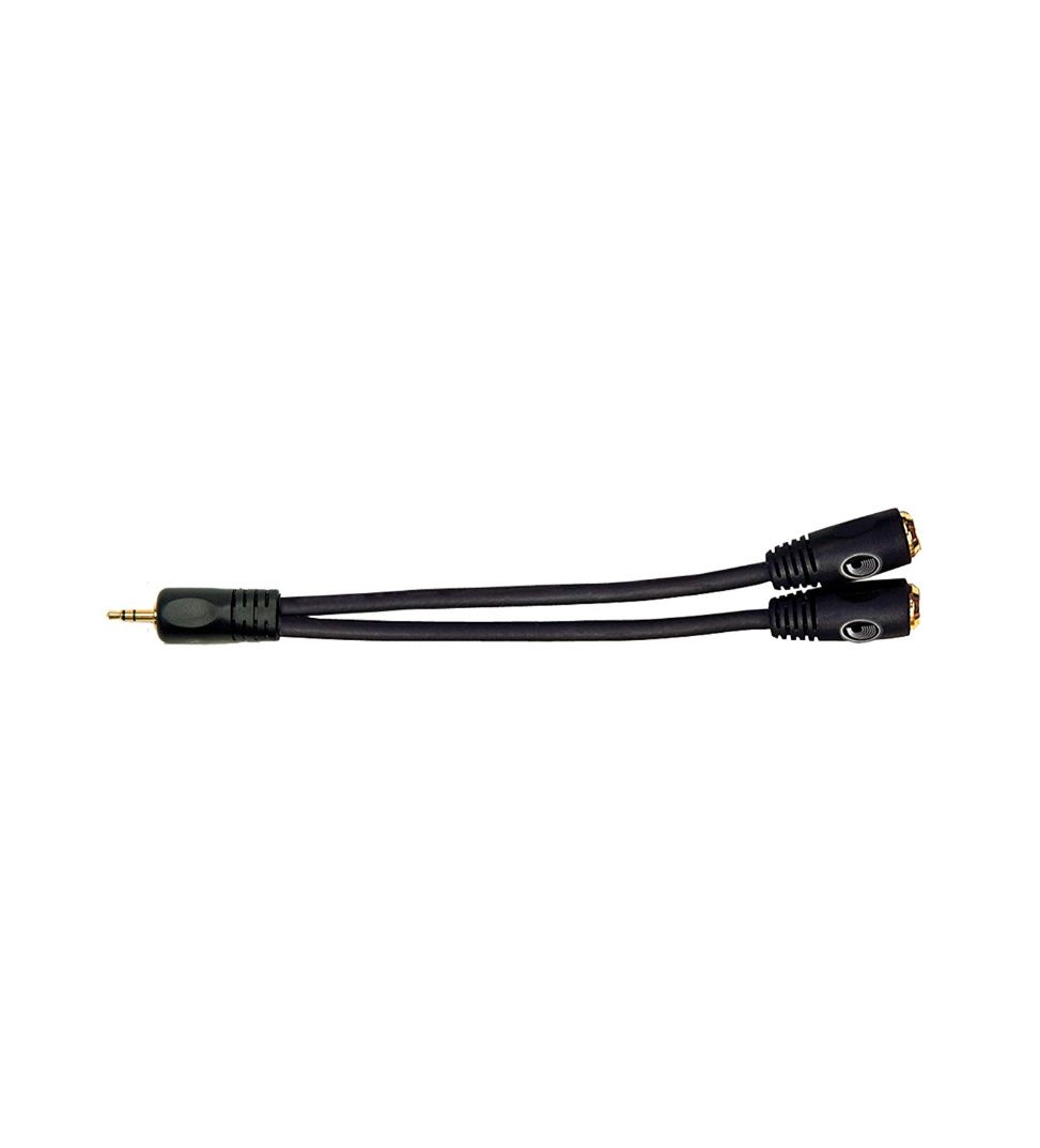 buy d'addario 1 8 male stereo to dual 1 8 female stereo audio