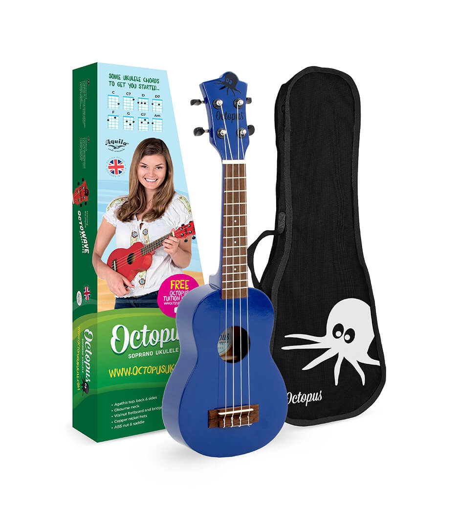 buy octopus uk205 db octopus soprano ukelele outfit in dark bl