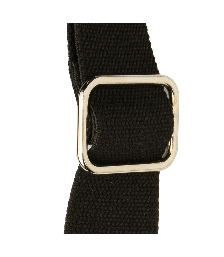 109907 001 Deluxe 2 Cotton Guitar Strap Black Col - 109907-001 - Melody House Dubai, UAE