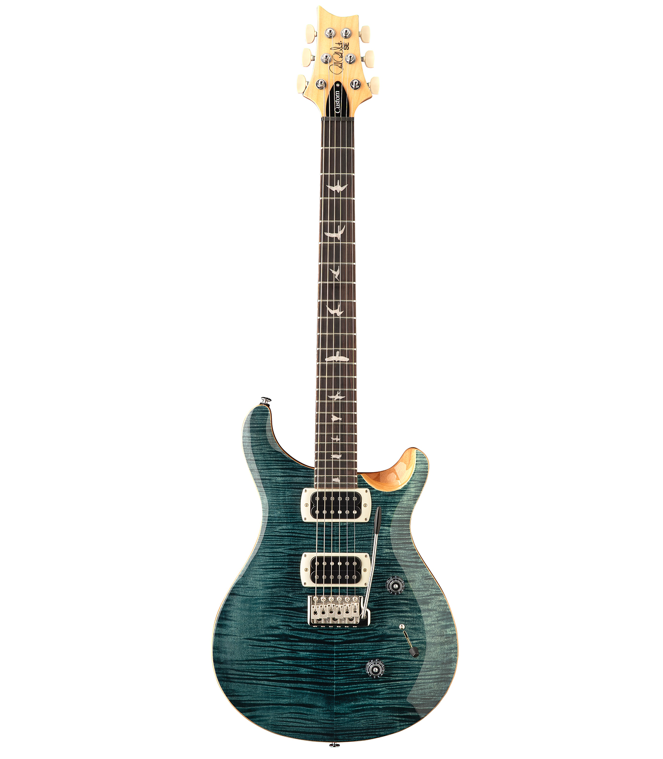CU4FXRXN1SB SE Custom 24 Slate Blue Natural Back - CU4FXRXN1SB - Melody House Dubai, UAE
