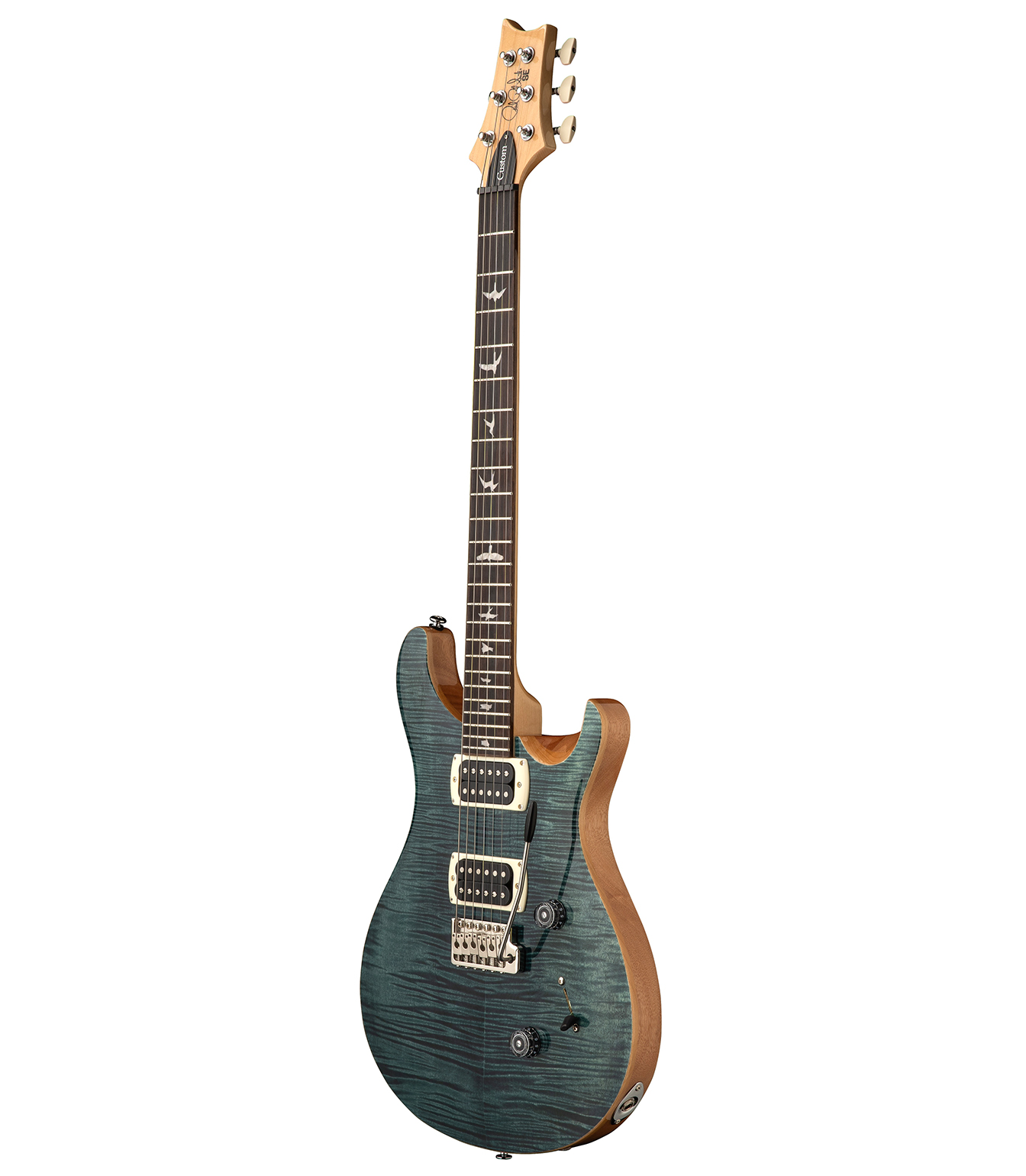 CU4FXRXN1SB SE Custom 24 Slate Blue Natural Back - CU4FXRXN1SB - Melody House Dubai, UAE