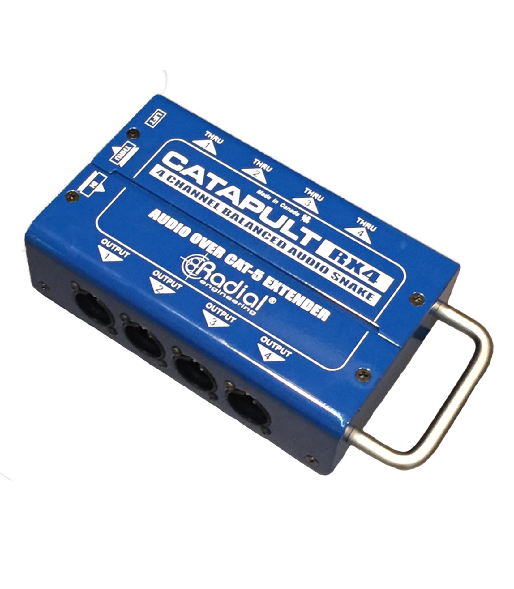 4ch receiver with balanced outs uses shielded cat5