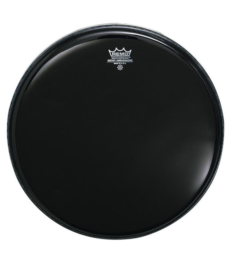 buy remo batter ambassador ebony 8 diameter